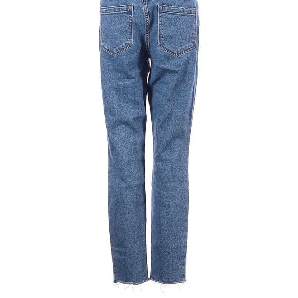 BLANK NYC Great Jones in Varsity Blue Snap Front Raw Frayed Hems Sz 27 - Picture 7 of 14